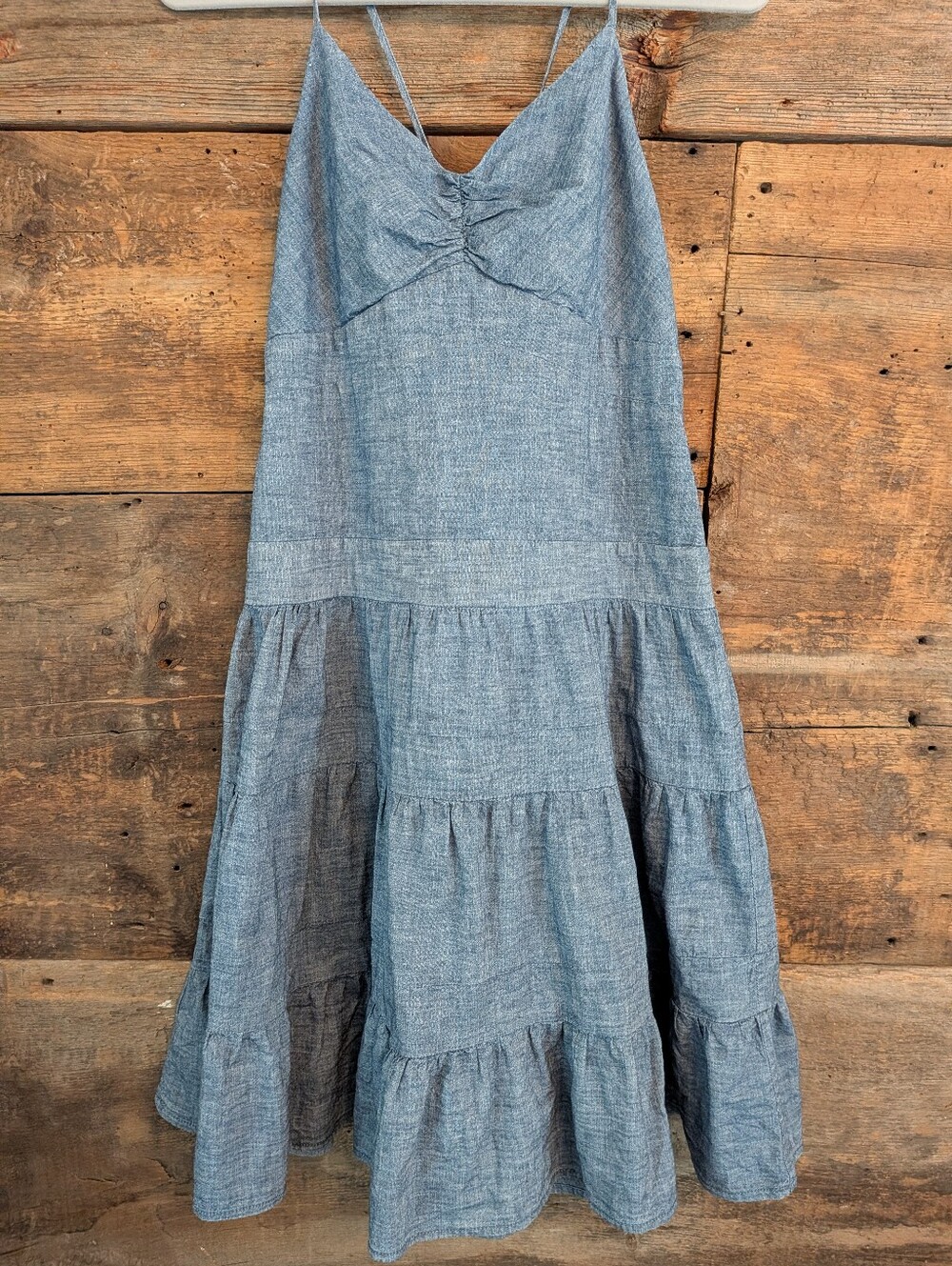 GAP 1969 Women's Denim Lace Up Sundress Size Large